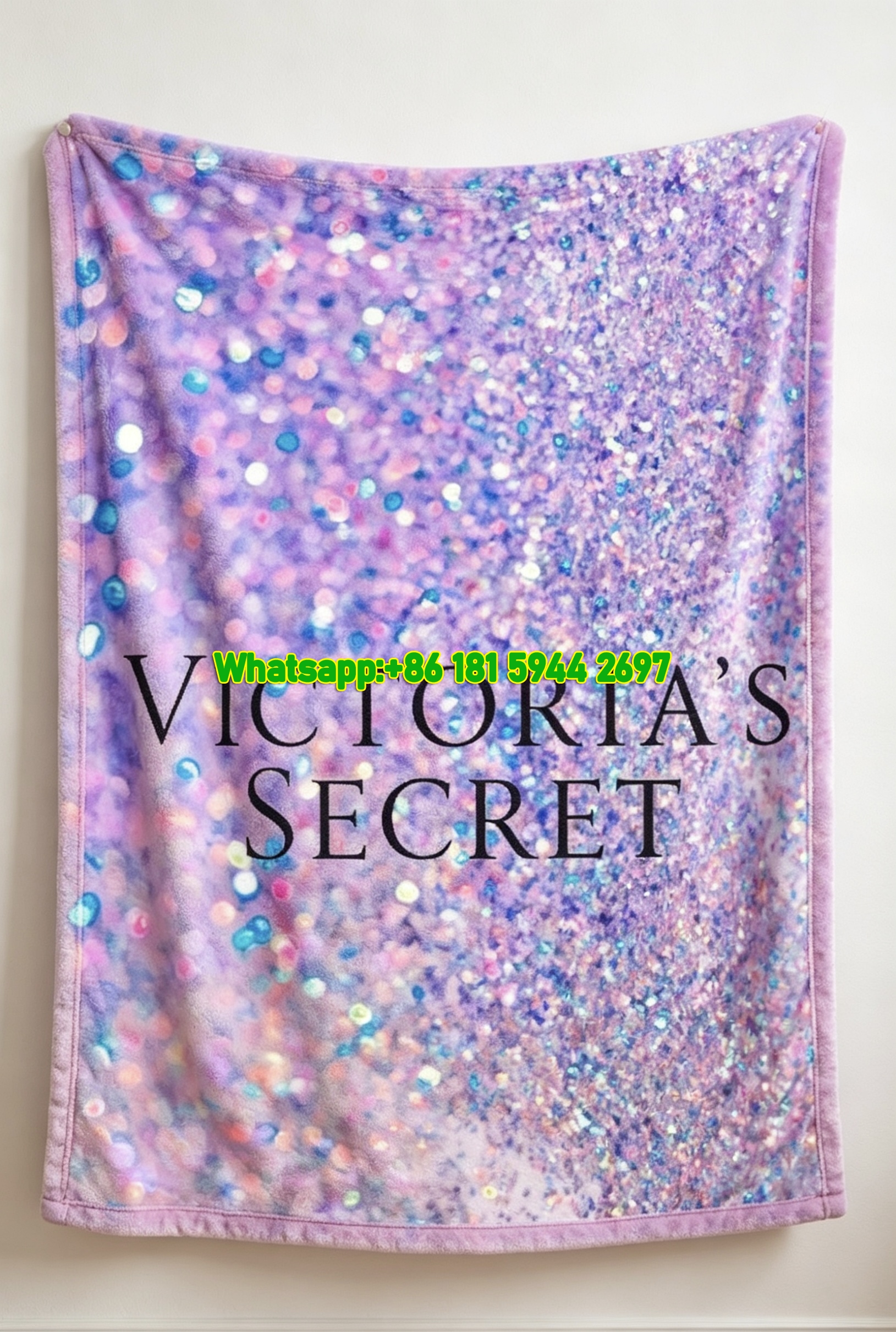 Victoria's Secret Flannel Throw Blanket Soft Sofa Blanket V236